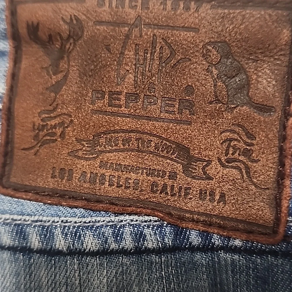 VINTAGE CHIP & PEPPER Bobby Baby Straight Jeans Mens 38 Skater Fit Medium Wash